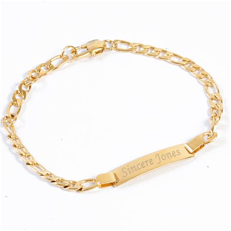 child's rolex bracelet|Child's ID Bracelet in 14K Gold .